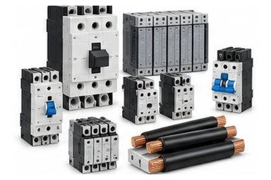 Industrial circuit breakers, contactors, DIN-rail devices and power cable