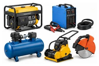Petrol generator, welding machine, air compressor and site equipment