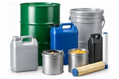 Lubricant drum, pails, jerricans and industrial grease containers